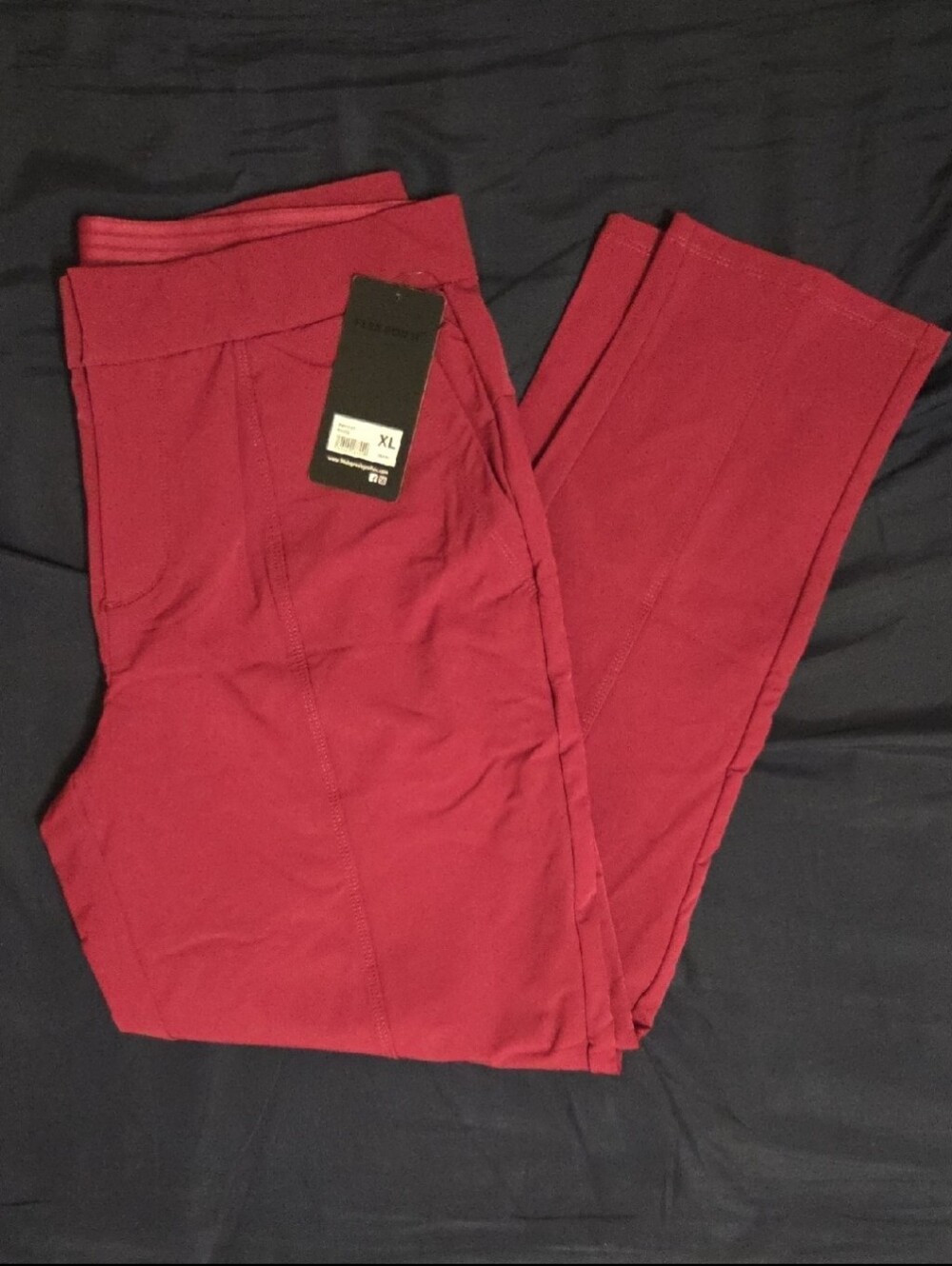 90 Degree By Reflex Burgundy Leggings New w/Tag, L-XL